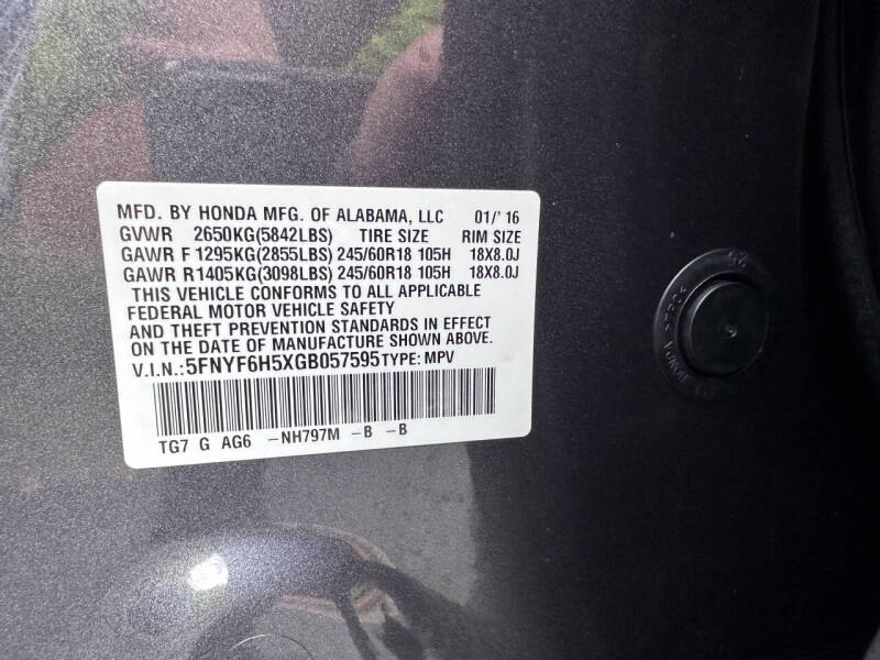 2016 Honda Pilot EX-L