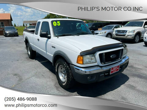 2005 Ford Ranger for sale at PHILIP'S MOTOR CO INC in Haleyville AL