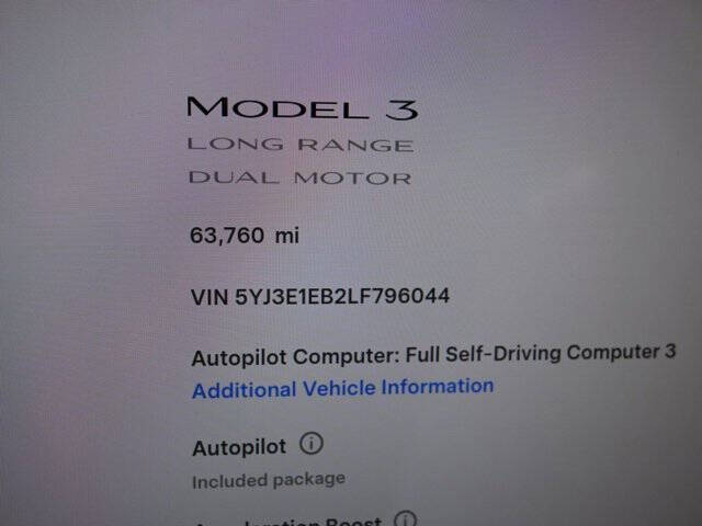 2020 Tesla Model 3 Long Range