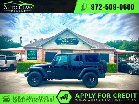 2014 Jeep Wrangler Unlimited for sale at Auto Class Direct in Plano TX