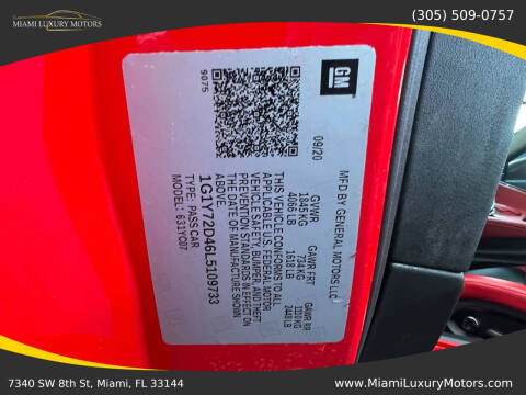 2020 Chevrolet Corvette Stingray