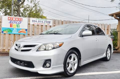 2011 Toyota Corolla for sale at ALWAYSSOLD123 INC in Fort Lauderdale FL