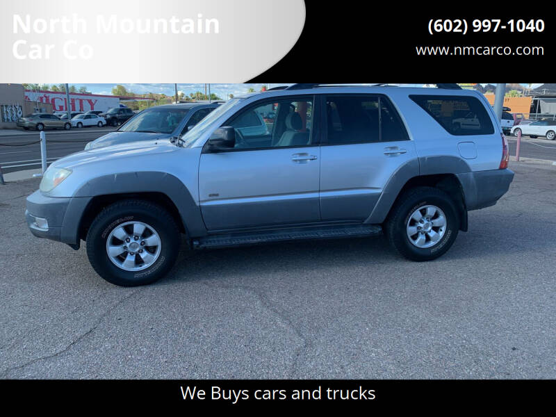 2003 Toyota 4Runner for sale at North Mountain Car Co in Phoenix AZ