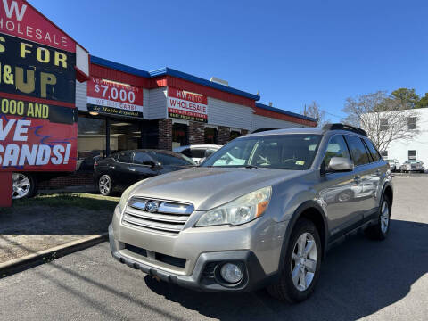 2014 Subaru Outback for sale at HW Auto Wholesale in Norfolk VA