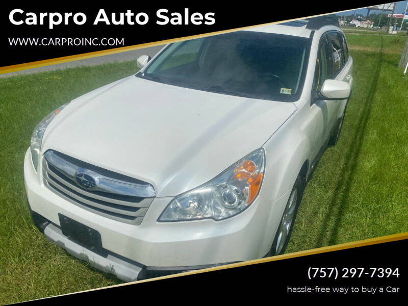 2011 Subaru Outback for sale at Carpro Auto Sales in Chesapeake VA