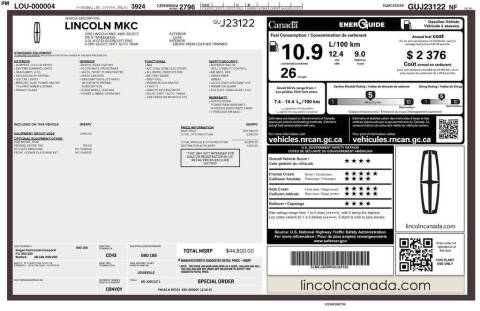 2016 Lincoln MKC Select