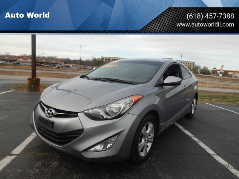2013 Hyundai Elantra Coupe for sale at Auto World in Carbondale IL