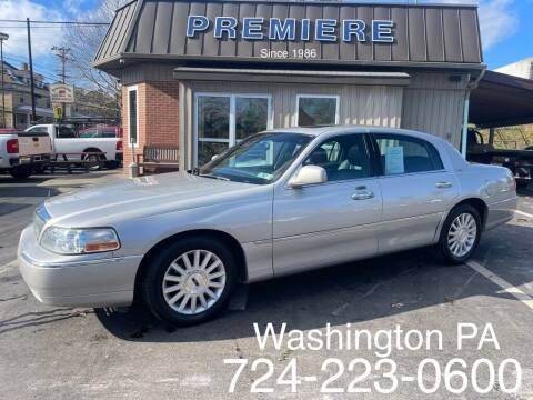 2003 Lincoln Town Car for sale at Premiere Auto Sales in Washington PA