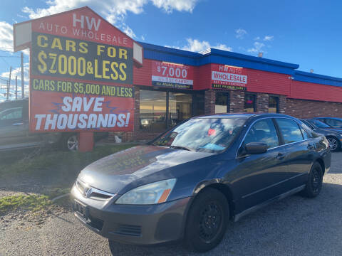 2007 Honda Accord for sale at HW Auto Wholesale in Norfolk VA