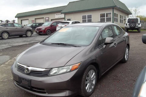 2012 Honda Civic for sale at Warner's Auto Body of Granville, Inc. in Granville NY