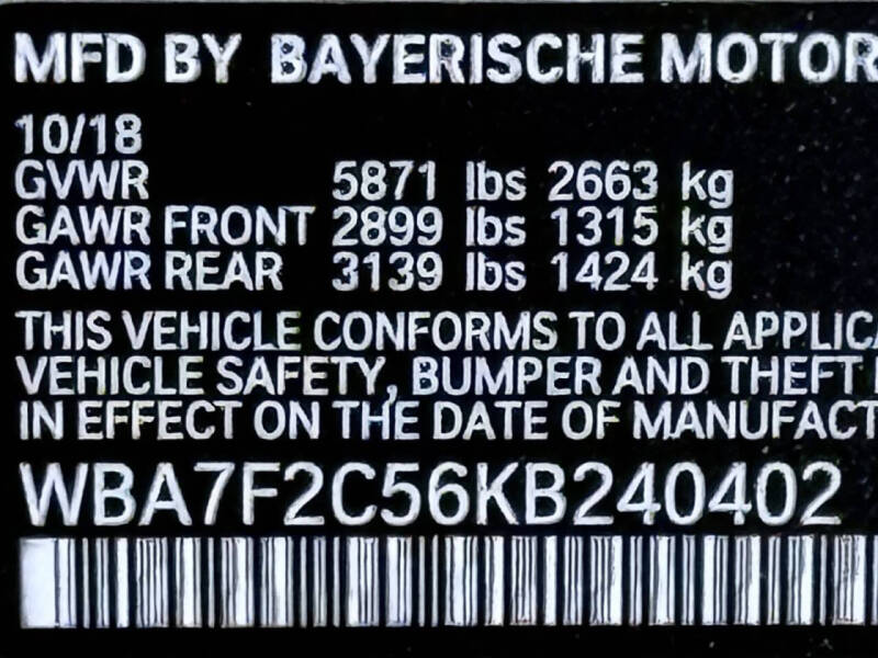 2019 BMW 7 Series 750i xDrive