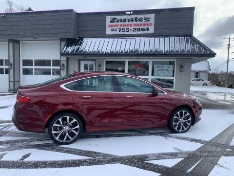 2016 Chrysler 200 for sale at Zarate's Auto Sales in Big Bend WI