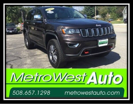 2017 Jeep Grand Cherokee for sale at Metro West Auto in Bellingham MA