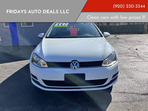 2015 Volkswagen Golf SportWagen for sale at Fridays Auto Deals LLC in Oshkosh WI