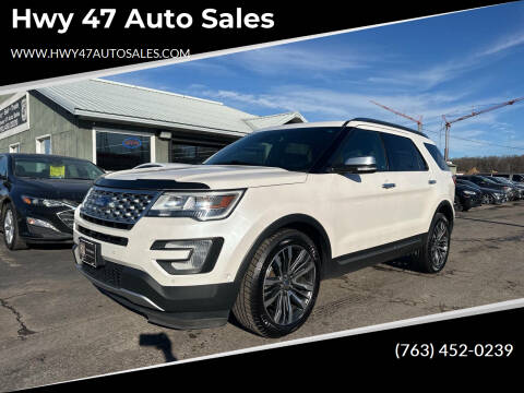 2016 Ford Explorer for sale at Hwy 47 Auto Sales in Saint Francis MN