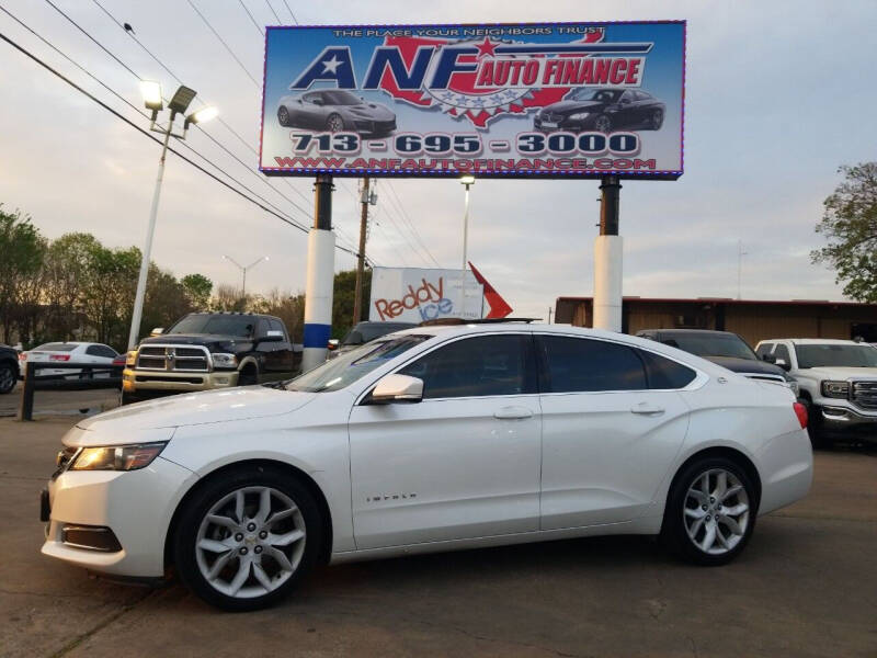 2016 Chevrolet Impala for sale at ANF AUTO FINANCE in Houston TX