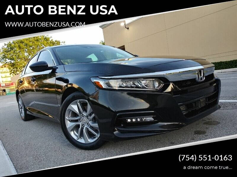 2018 Honda Accord for sale at AUTO BENZ USA in Fort Lauderdale FL