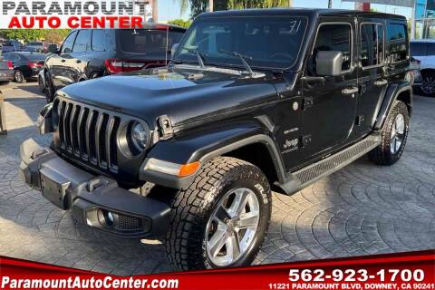 2019 Jeep Wrangler Unlimited for sale at PARAMOUNT AUTO CENTER in Downey CA
