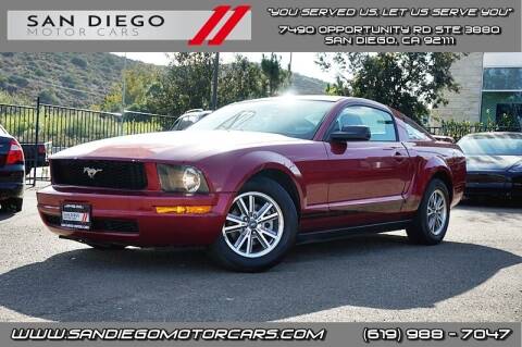 2005 Ford Mustang for sale at San Diego Motor Cars LLC in Spring Valley CA