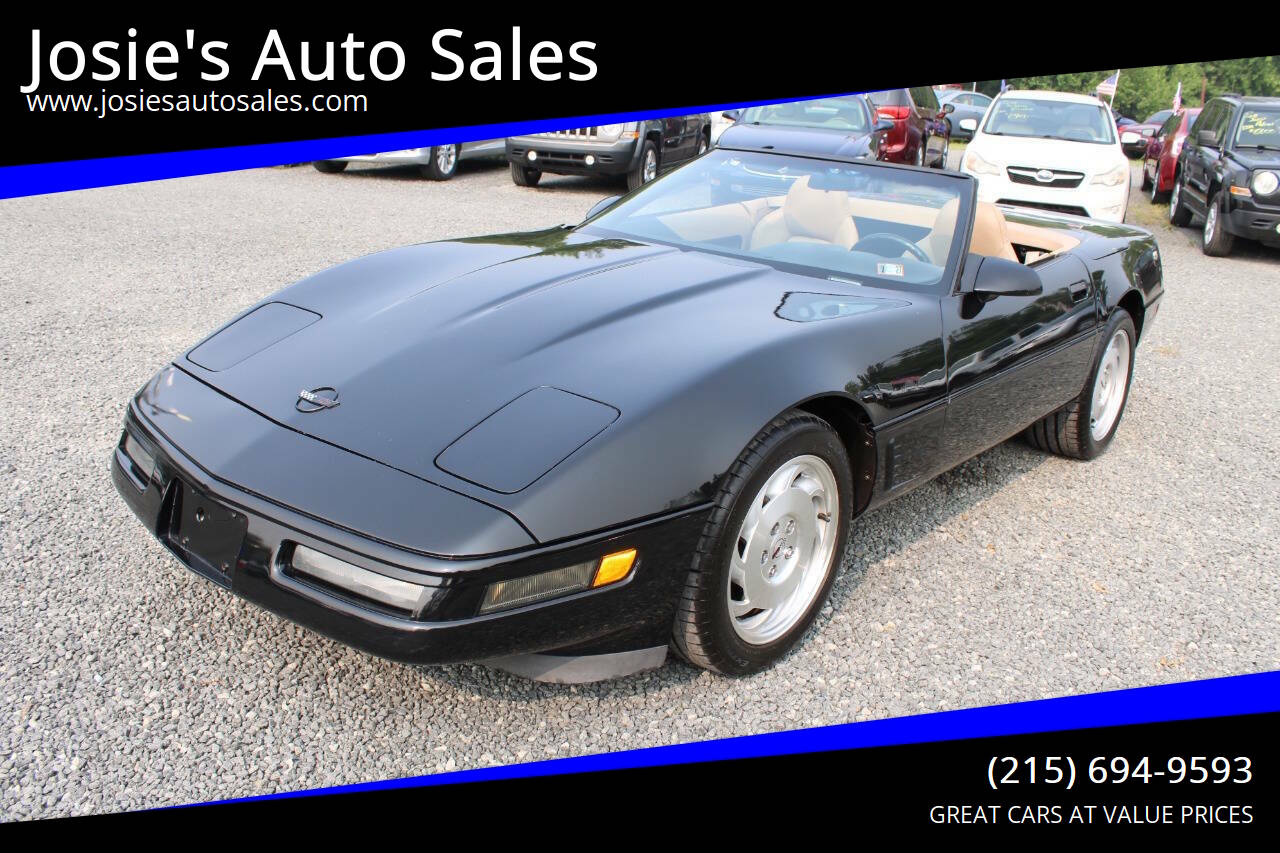 Black 1996 Chevrolet Corvette Convertible Rear-Wheel Drive 6-Speed Manual