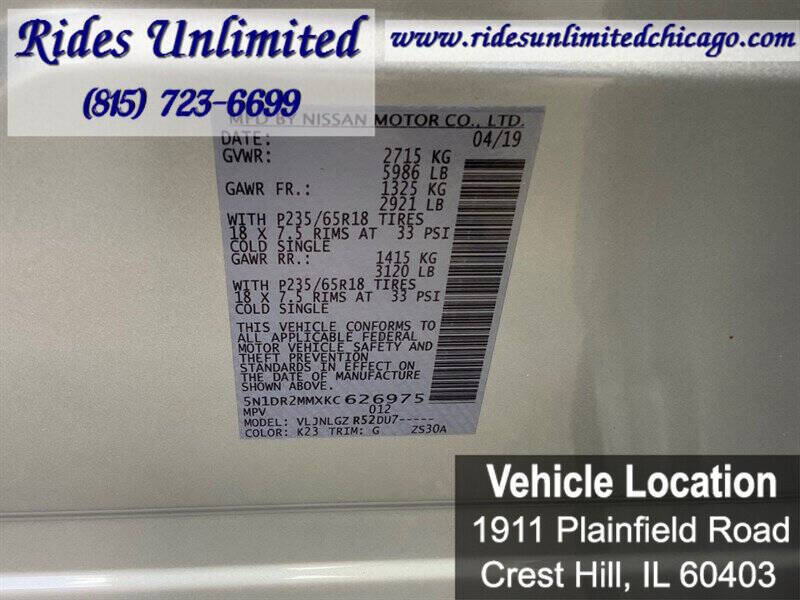 2019 Nissan Pathfinder SL