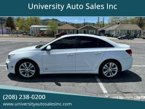 2015 Chevrolet Cruze for sale at University Auto Sales Inc in Pocatello ID