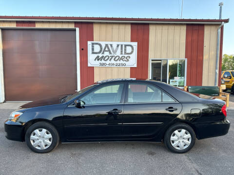 2002 Toyota Camry for sale at DAVID MOTORS LLC in Grey Eagle MN