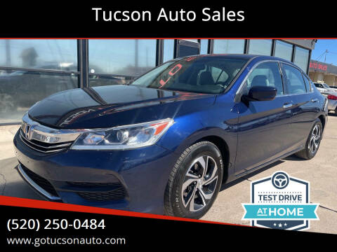 2017 Honda Accord for sale at Tucson Auto Sales in Tucson AZ
