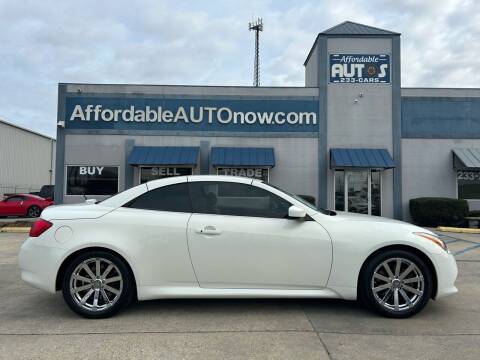 2012 Infiniti G37 Convertible for sale at Affordable Autos in Houma LA