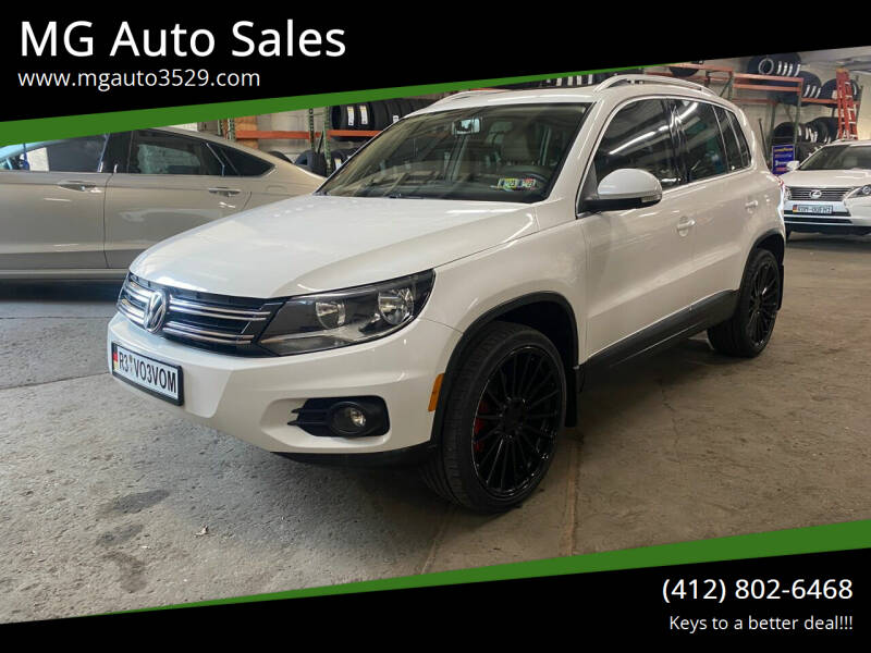 2013 Volkswagen Tiguan for sale at MG Auto Sales in Pittsburgh PA