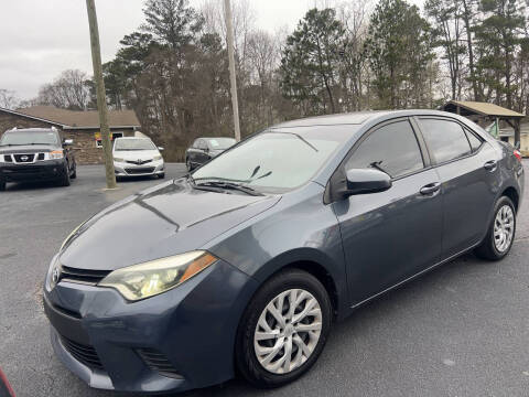 2014 Toyota Corolla for sale at NO FULL COVERAGE AUTO SALES LLC in Austell GA