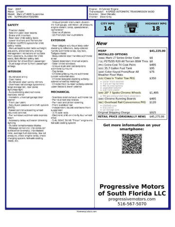 2007 Lincoln Mark LT