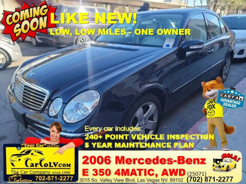 2006 Mercedes-Benz E-Class for sale at The Car Company - 249 monthly payments in Las Vegas NV