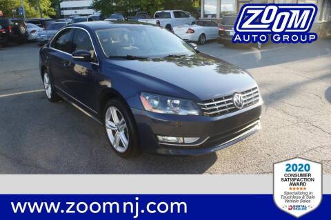 2013 Volkswagen Passat for sale at Zoom Auto Group in Parsippany NJ