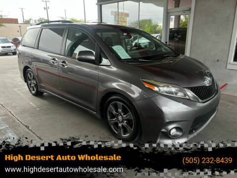 2017 Toyota Sienna for sale at High Desert Auto Wholesale in Albuquerque NM