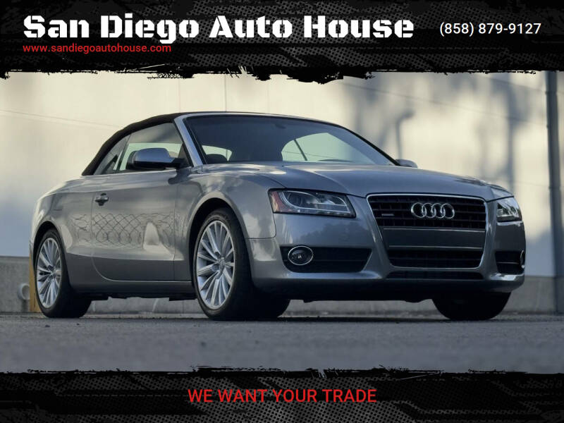 Used 2011 Audi A5 Premium with VIN WAULFAFH9BN017199 for sale in San Diego, CA