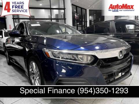 2018 Honda Accord for sale at Auto Max in Hollywood FL