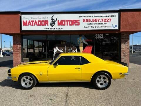 1968 Chevrolet Camaro for sale at Matador Motors in Sacramento CA