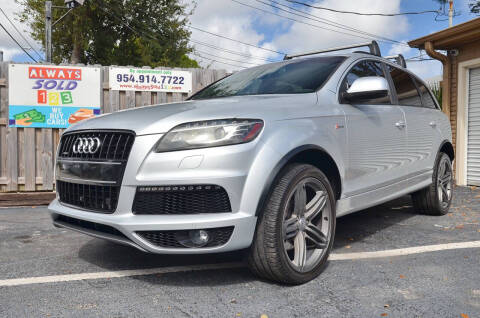 2015 Audi Q7 for sale at ALWAYSSOLD123 INC in Fort Lauderdale FL