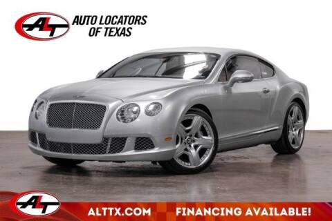2012 Bentley Continental for sale at AUTO LOCATORS OF TEXAS in Plano TX