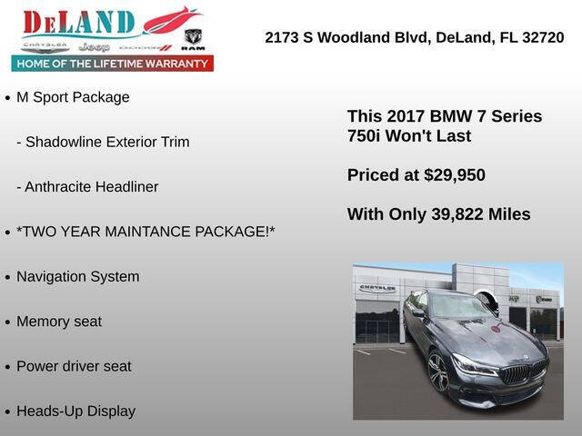 2017 BMW 7 Series 750i