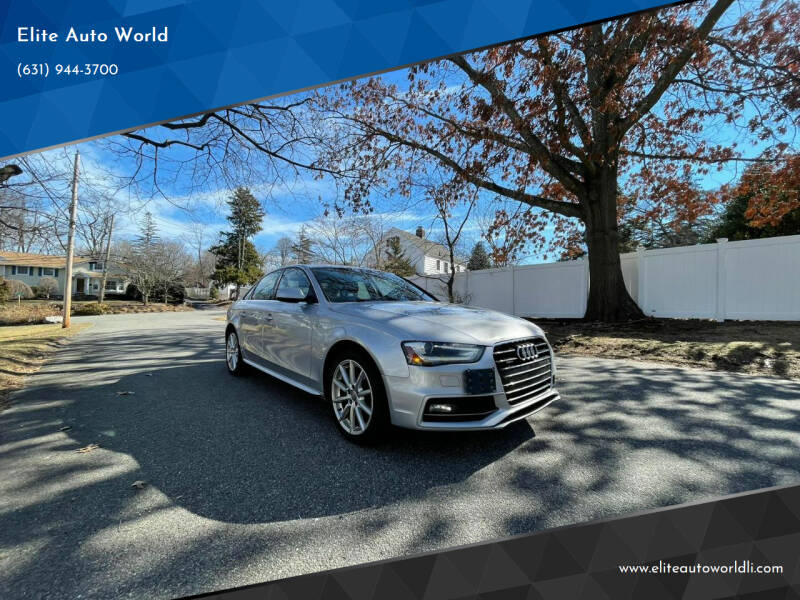 2015 Audi A4 for sale at Elite Auto World in East Meadow NY