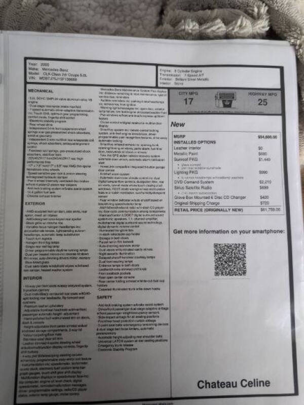 2005 Mercedes-Benz CLK500