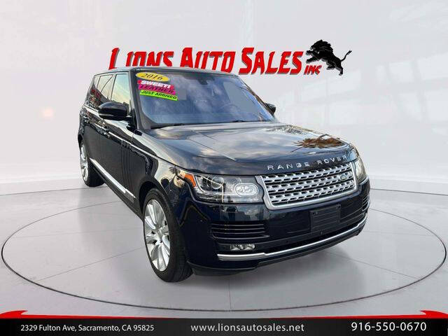 2016 Land Rover Range Rover for sale at LIONS AUTO SALES in Sacramento CA