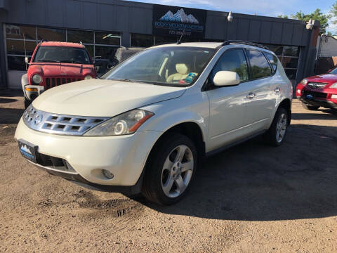 2005 Nissan Murano for sale at Rocky Mountain Motors LTD in Englewood CO