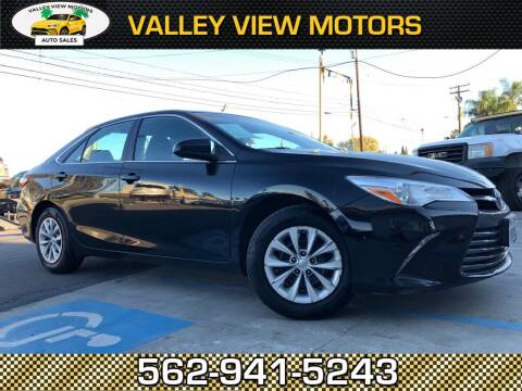 2016 Toyota Camry for sale at Valley View Motors in Whittier CA