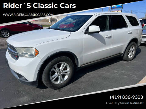 2013 Dodge Durango for sale at Rider`s Classic Cars in Millbury OH
