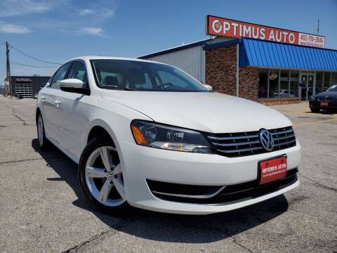 2013 Volkswagen Passat for sale at Optimus Auto in Omaha NE