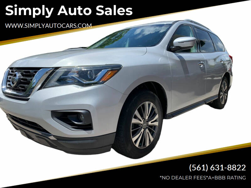 2017 Nissan Pathfinder for sale at Simply Auto Sales in Palm Beach Gardens FL