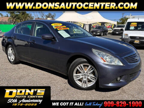 2011 Infiniti G37 Sedan for sale at Dons Auto Center in Fontana CA